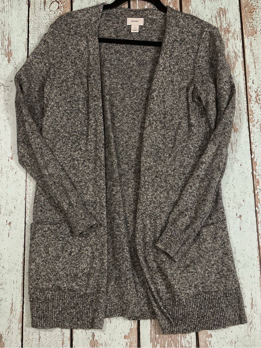 Old Navy Gray Open-Front Sweater Cardigan